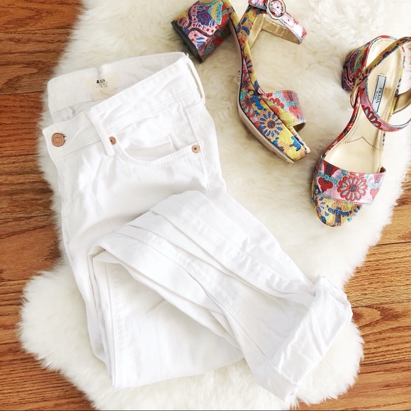 H&M Denim - H&M Low Rise White Jeans